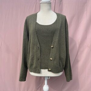 Knit tank and sweater set from a new day